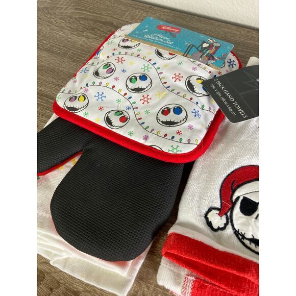 Disney Nightmare‎ Before Christmas 3-Piece + Hand Towels Kitchen Set Skellington - Picture 5 of 14